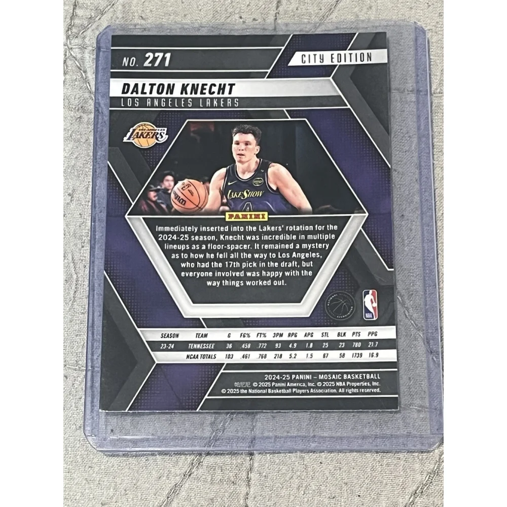 Panini Mosaic City Edition Dalton Knecht Lakers RC